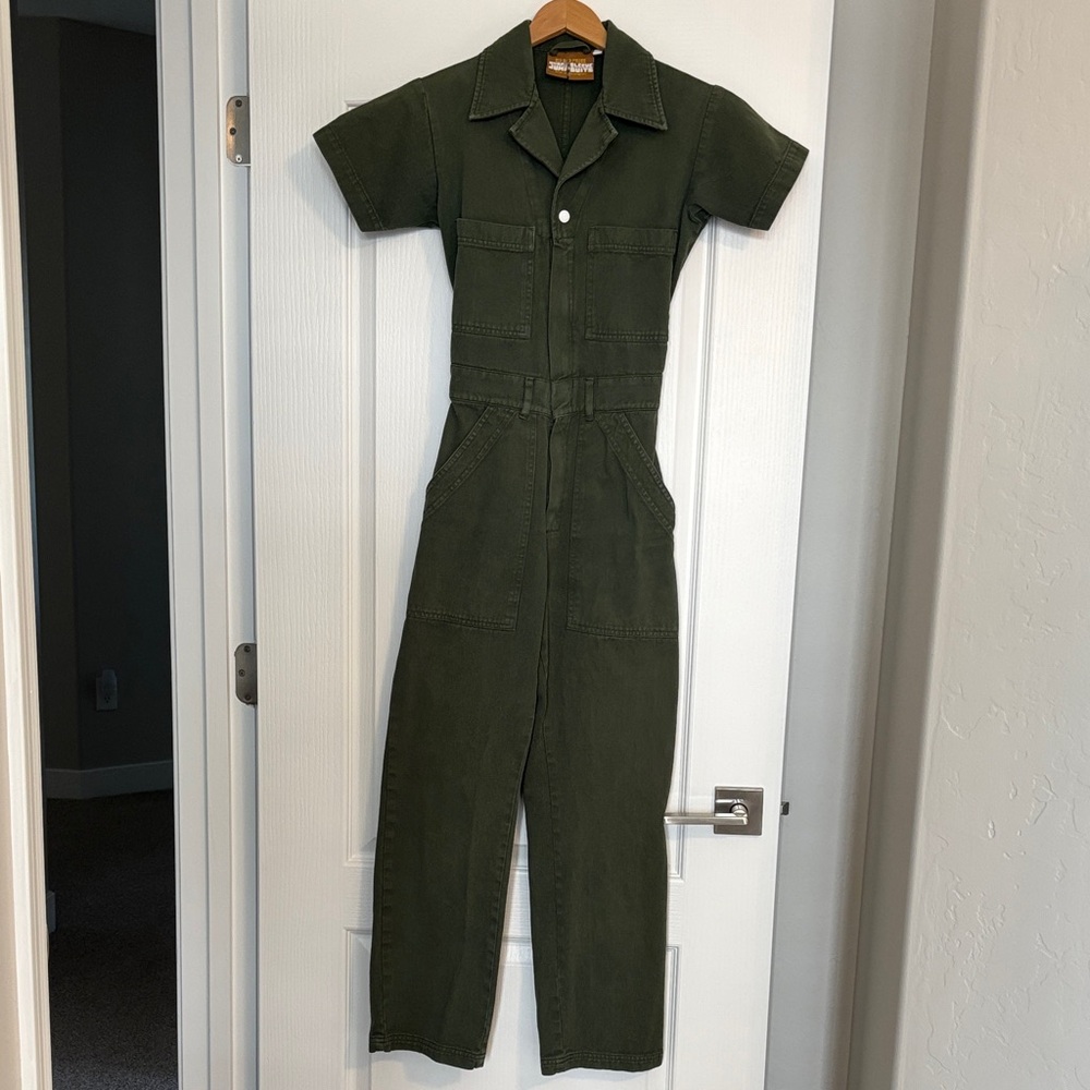 Big Bud Press  Short Sleeved Jumpsuit Swamp Green XXS